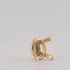 Video image preview for Four Prong Oval Tapered Settings With Peg in 14K Gold (5.00 x 3.00 mm - 12.00 x 10.00 mm)