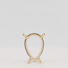 Video image preview for Four Prong Pear Shape Single Base Settings in 14K Gold (5.00 x 3.00 mm - 24.00 x 16.00 mm)