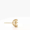 Video image preview for Round Eight Prong Earrings with Push Post