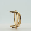 Video image preview for Four Prong Oval Wire Basket Tapered Base Settings in 14K Gold (5.00 x 3.00 mm - 20.00 x 15.00 mm)