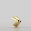 Video image preview for Round Half Tapered Bezel with Peg in 14K Gold (4.00 mm - 8.25 mm)