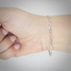 Video image preview for Bulk / Spooled Elongated Diamond Cut Cable Chain in 14K & 18K White Gold (1.00 mm - 3.30 mm)