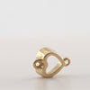 Video image preview for Heart Bezel Pendant in 14K Gold (3.00 mm - 5.00 x 4.50 mm)