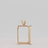 Video image preview for Emerald Shape Four Prong Double Wire Pendants in 14K Gold (4.00 x 3.00 mm - 30.00 x 20.00 mm)