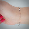 Video image preview for Bulk / Spooled Black Ruthenium Bar Cable Chain in Sterling Silver (1.20 mm)