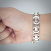 Video image preview for Bulk / Spooled European Byzantine Handmade Chain in Sterling Silver (6.00 mm - 10.80 mm)