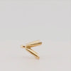 Video image preview for V-End Square Solitaire Settings With Peg in 14K Gold (2.50 mm - 9.00 mm)