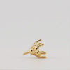 Video image preview for Six Prong Round Filigree Tapered Settings with Peg in 14K Gold (4.00 mm - 9.25 mm)