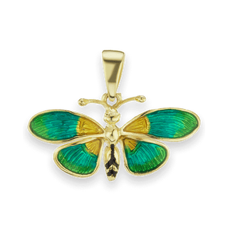 Fancy Butterfly Charm in Sterling Silver (20 x 24mm)