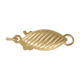 Classic 14kt Filigree Fish Hook Clasp Yellow Gold - Seven Seas Pearls