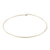 Plain Wire Choker in 14K Gold