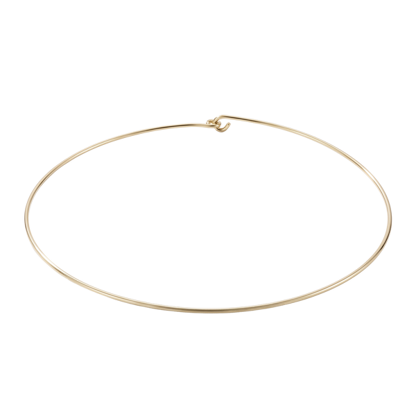 Plain Wire Choker in 14K Gold