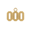 Basic Angel Numbers in 14K Gold (12.7mm) (Semi-Polished)