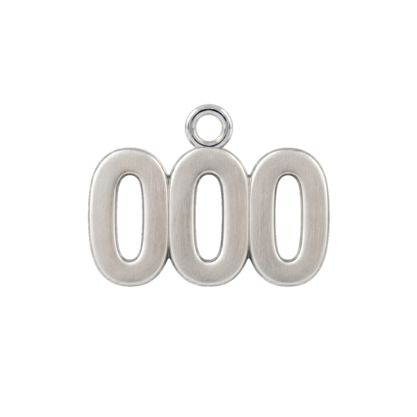 Classic Angel Number Pendants in Sterling Silver (12.5 mm)