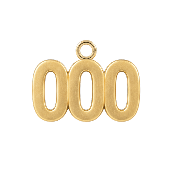 Classic Angel Number Pendants in 14K Gold (15 mm)