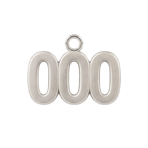 Classic Angel Number Pendants in Sterling Silver (15 mm)