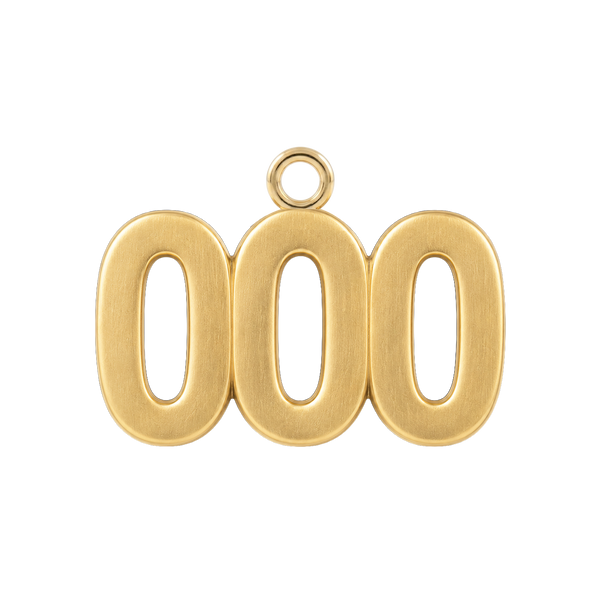 Classic Angel Number Pendants in 14K Gold (20 mm)