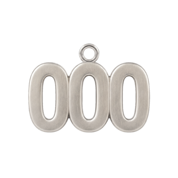 Classic Angel Number Pendants in Sterling Silver (20 mm)