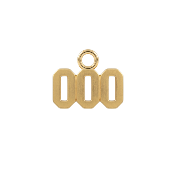 Basic Angel Numbers in 14K Gold (5.3mm) (Semi-Polished)