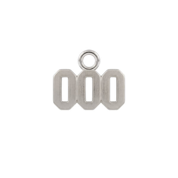 Basic Angel Numbers in Sterling Silver (5.3mm) (Semi-Polished)