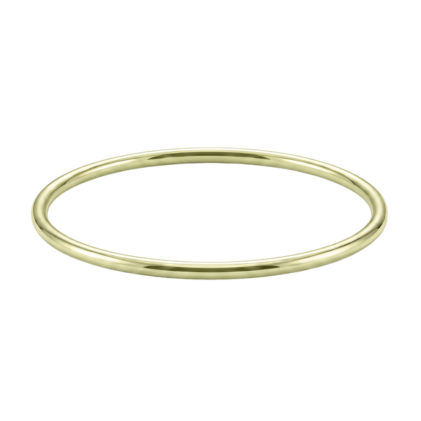 Plain Wire Bangle Bracelet in 18K Gold
