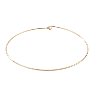 Plain Wire Choker in 10K Gold
