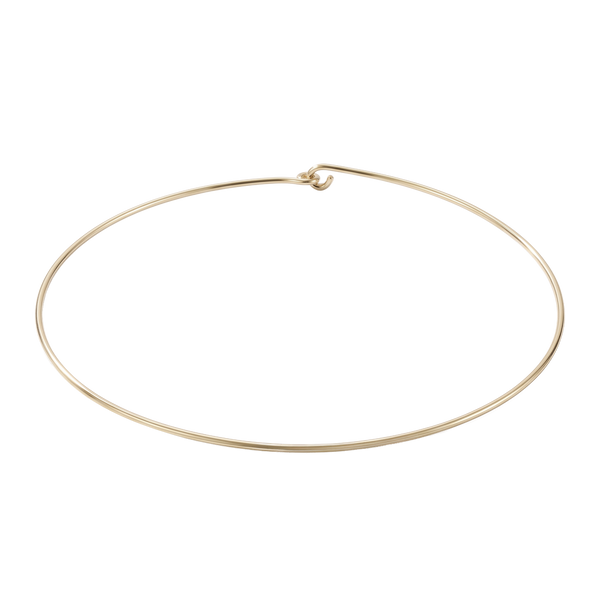Plain Wire Choker in 14K Gold