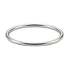 Plain Wire Bangle Bracelet in Sterling Silver