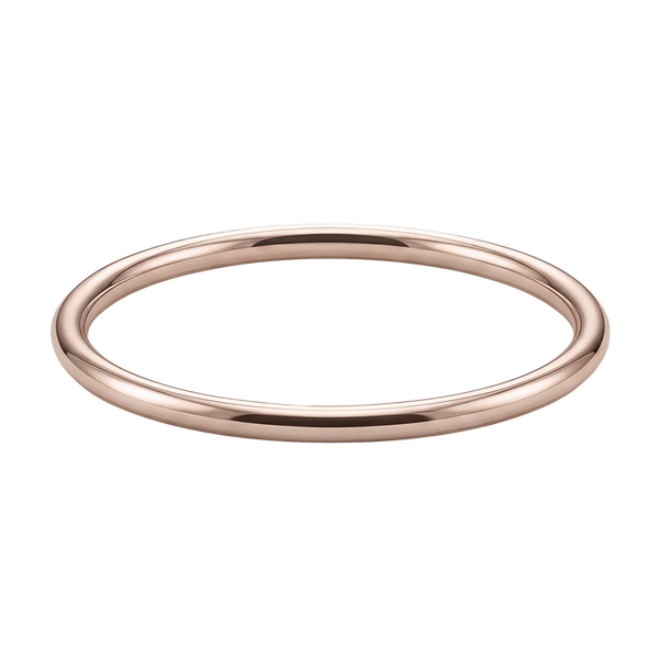 Plain Wire Bangle Bracelet in 18K Gold