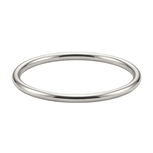 Plain Wire Bangle Bracelet in 18K Gold