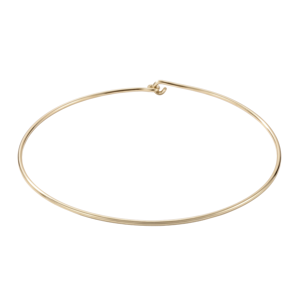 Plain Wire Choker in 14K Gold