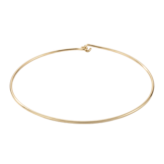 Plain Wire Choker in 10K Gold