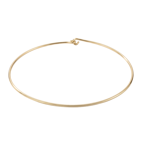 Plain Wire Choker in 10K Gold