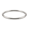 Plain Wire Bangle Bracelet in Sterling Silver
