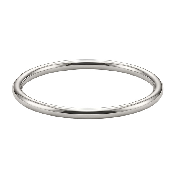Plain Wire Bangle Bracelet in 18K Gold