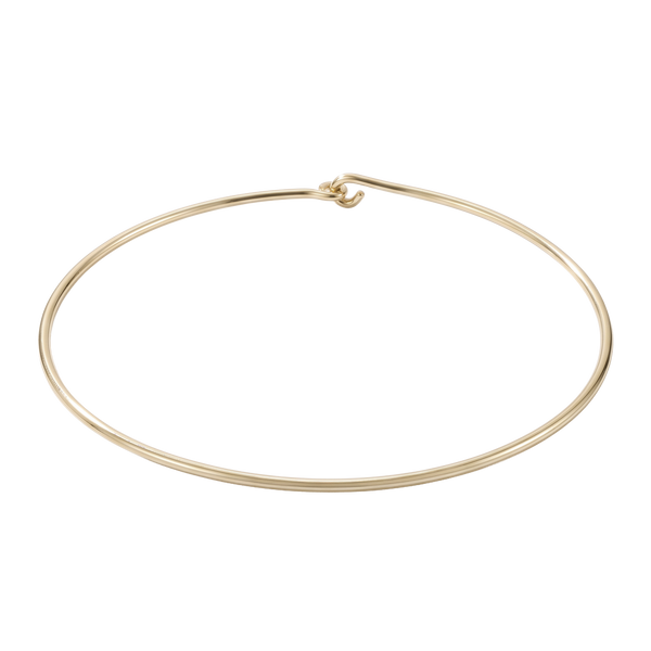 Plain Wire Choker in 14K Gold