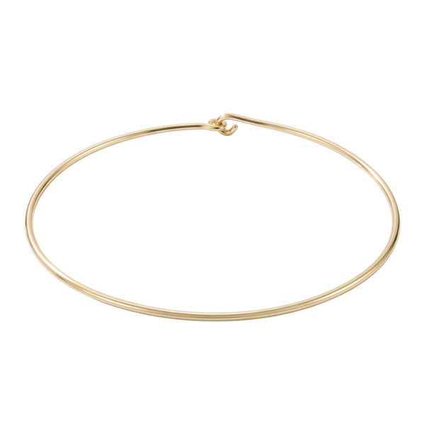 Plain Wire Choker in 10K Gold