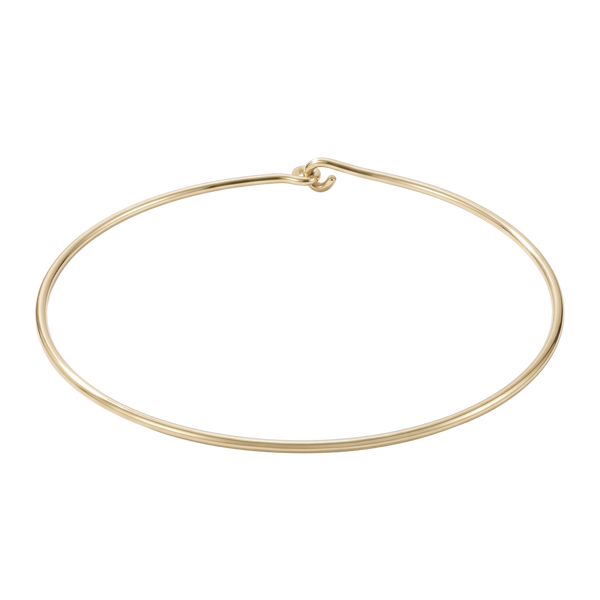 Plain Wire Choker in 14K Gold