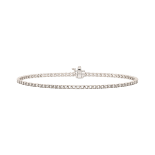 4 Prong Round Tennis Bracelet Mounting in 14K Gold (.025 ct / 1.75 mm)