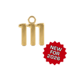 Basic Angel Numbers in 14K Gold (12.7mm) (Semi-Polished)