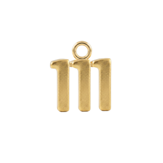 Basic Angel Numbers in 14K Gold (12.7mm) (Semi-Polished)