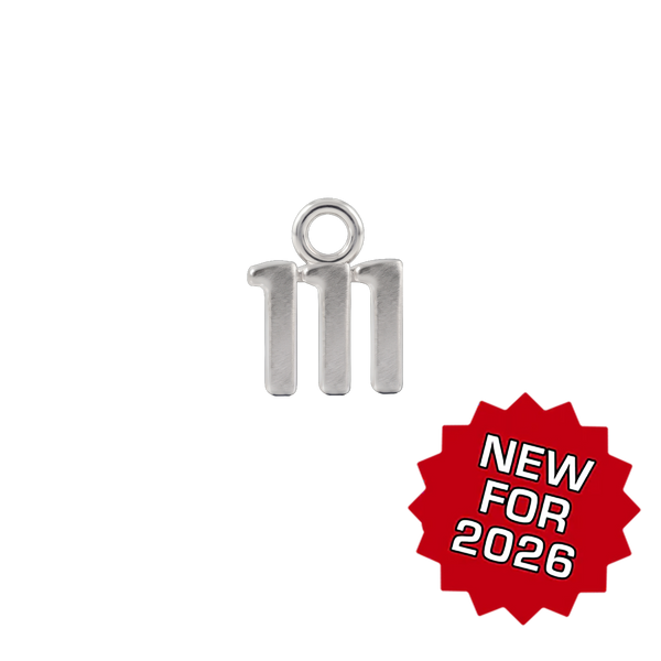 Basic Angel Numbers in Sterling Silver (4.7mm) (Semi-Polished)