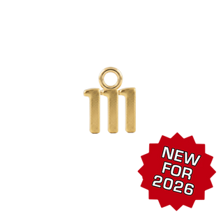 Basic Angel Numbers in 14K Gold (4.7mm) (Semi-Polished)