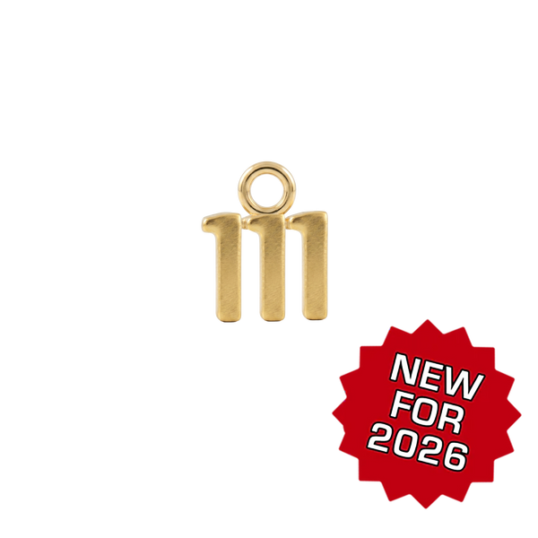 Basic Angel Numbers in 14K Gold (4.7mm) (Semi-Polished)