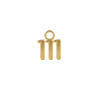 Basic Angel Numbers in 14K Gold (4.7mm) (Semi-Polished)