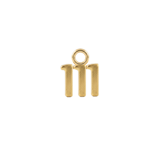 Basic Angel Numbers in 14K Gold (4.7mm) (Semi-Polished)