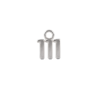 Basic Angel Numbers in Sterling Silver (4.7mm) (Semi-Polished)