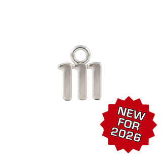 Basic Angel Numbers in Sterling Silver (5.3mm) (Semi-Polished)