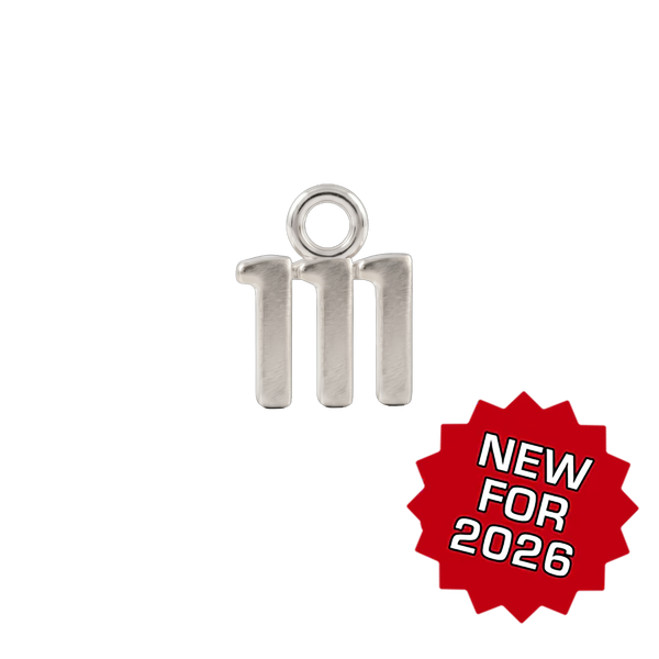 Basic Angel Numbers in Sterling Silver (5.3mm) (Semi-Polished)
