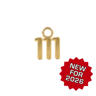 Basic Angel Numbers in 14K Gold (5.3mm) (Semi-Polished)